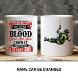 Personalized Italian Firefighter Uniform Forever The Title Firefighter Mug Printed 22NOV-HY28