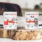 Personalized Meowy Christmas Cat Lovers Printed Accent Mug 22NOV-HQ29