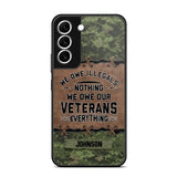 Personalized Canadian Solider/ Veteran We Owe Illegals Nothing We Owe Our Veterans Camo Phonecase 3D Printed 22NOV-HY29