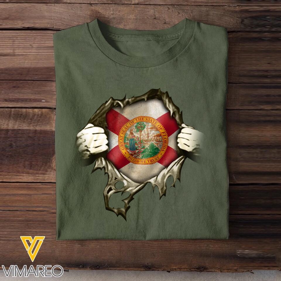 Personalized Florida State Tshirt Printed QTDT3011