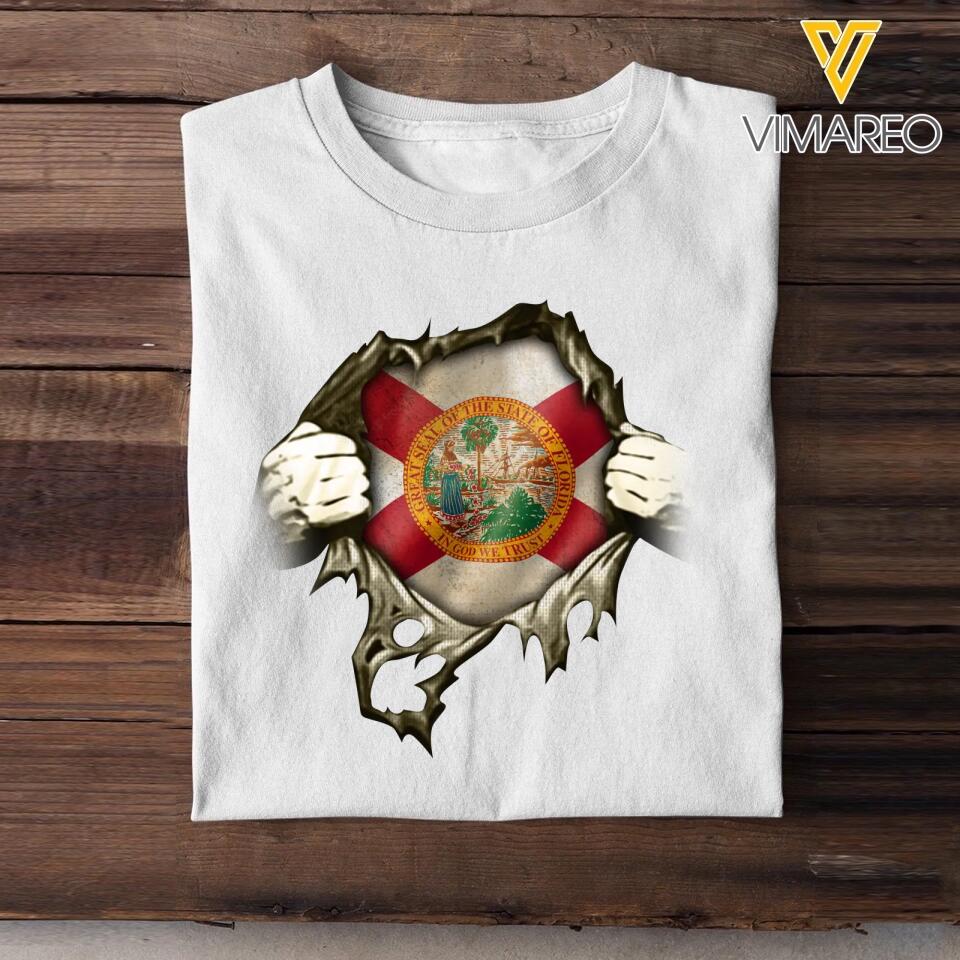 Personalized Florida State Tshirt Printed QTDT3011