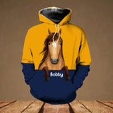 Personalized Horse Lovers Mixed 3D Hoodie Printed QTHQ0112