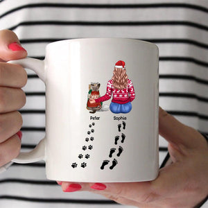 Personalized Meowy Catmas Woman Love Cat Christmas Tshirt Mug Printed 22DEC-DT02