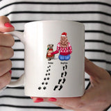 Personalized Meowy Catmas Woman Love Cat Christmas Tshirt Mug Printed 22DEC-DT02