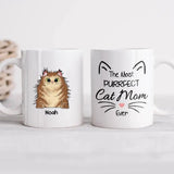 Personalized The Most Purrfect Cat Mom Ever Mug Printed QTHQ0212