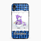 Personalized Snowman Grandma & Kid Name Christmas Phonecase 3D Printed 22DEC-HQ06