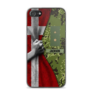 Personalized Danish Solider/Veteran Rank Camo Phonecase 3D Printed 22DEC-HY07