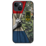 Personalized Netherlands Solider/Veteran Rank Camo Phonecase 3D Printed 22DEC-HY07