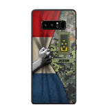 Personalized Netherlands Solider/Veteran Rank Camo Phonecase 3D Printed 22DEC-HY07