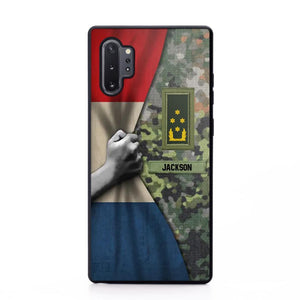 Personalized Netherlands Solider/Veteran Rank Camo Phonecase 3D Printed 22DEC-HY07