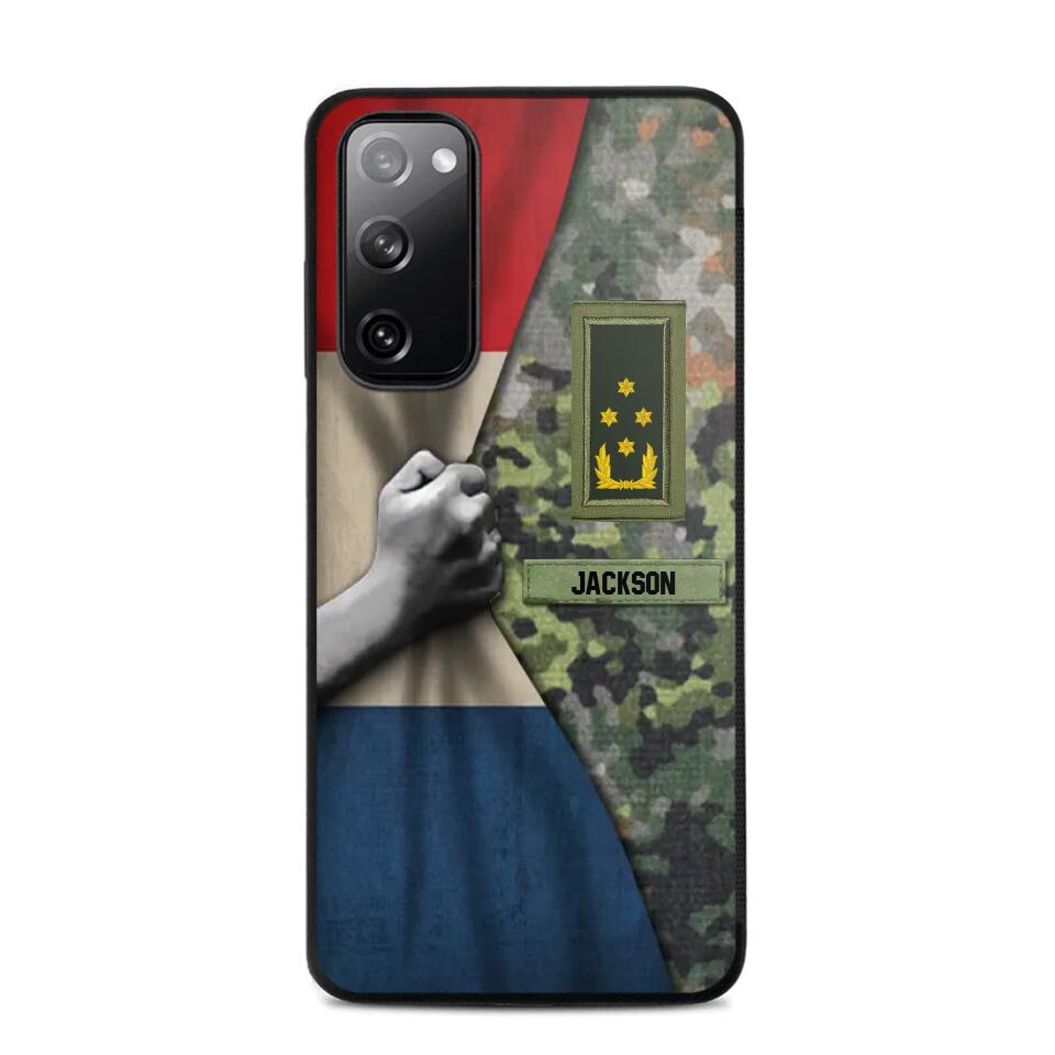 Personalized Netherlands Solider/Veteran Rank Camo Phonecase 3D Printed 22DEC-HY07