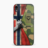 Personalized Norwegian Solider/Veteran Rank Camo Phonecase 3D Printed 22DEC-HY07