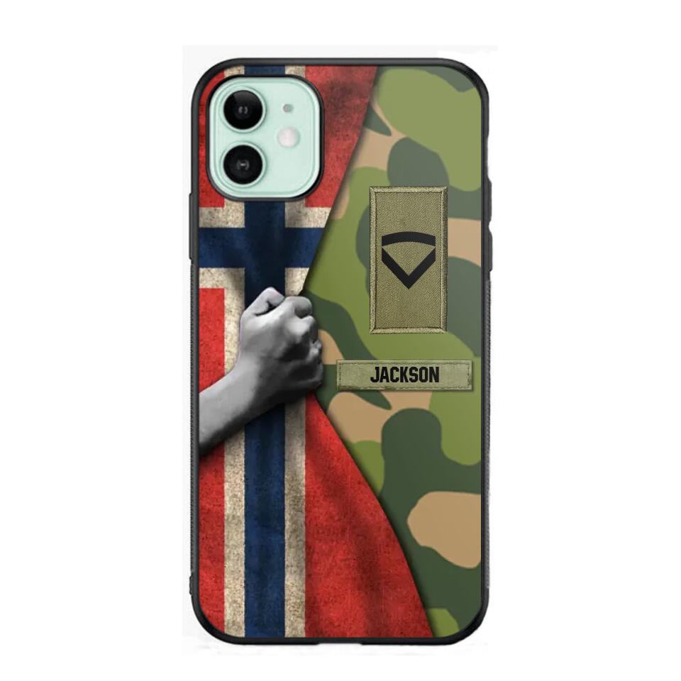 Personalized Norwegian Solider/Veteran Rank Camo Phonecase 3D Printed 22DEC-HY07