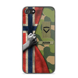 Personalized Norwegian Solider/Veteran Rank Camo Phonecase 3D Printed 22DEC-HY07