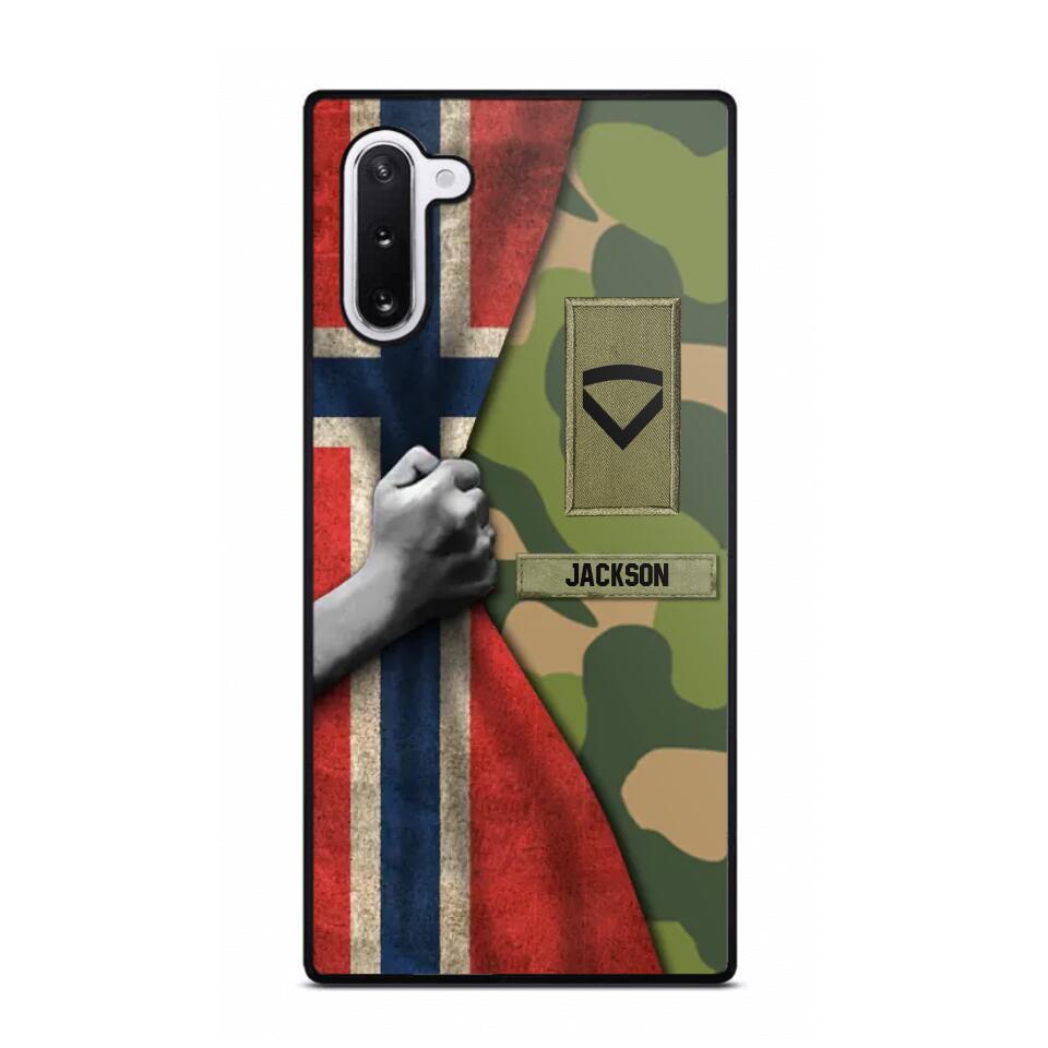 Personalized Norwegian Solider/Veteran Rank Camo Phonecase 3D Printed 22DEC-HY07