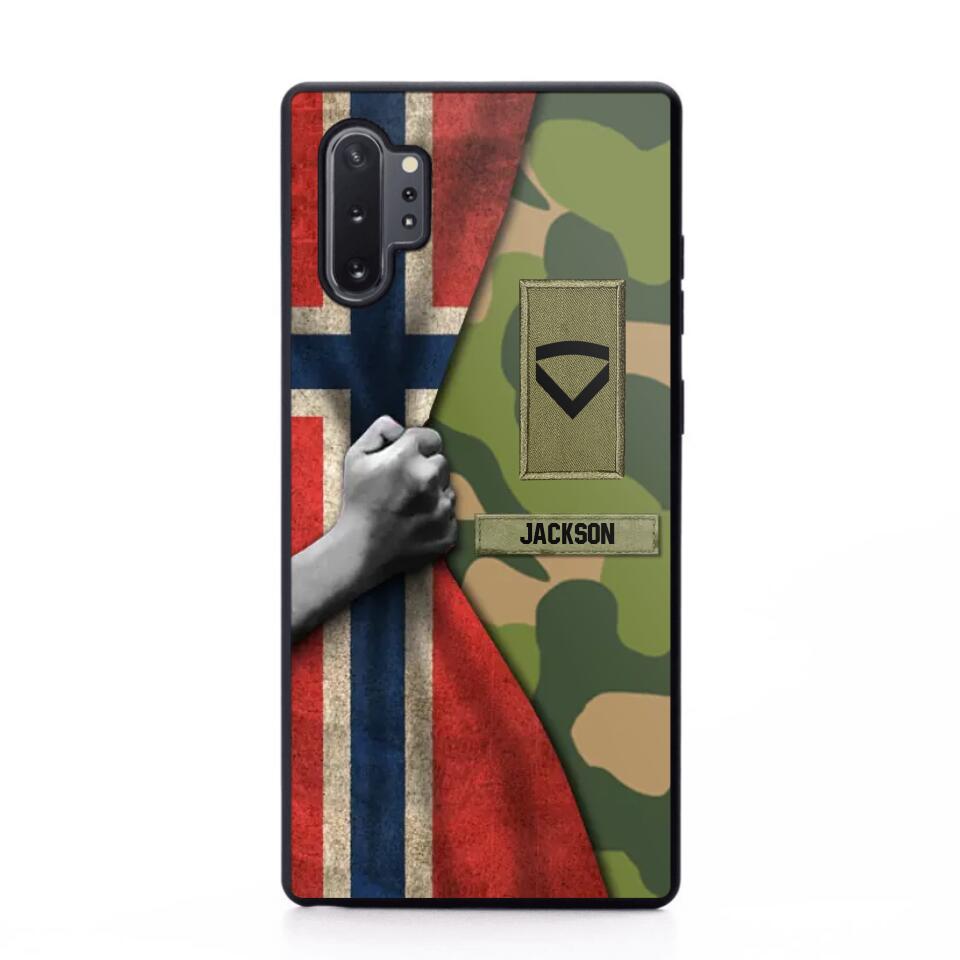 Personalized Norwegian Solider/Veteran Rank Camo Phonecase 3D Printed 22DEC-HY07