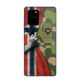 Personalized Norwegian Solider/Veteran Rank Camo Phonecase 3D Printed 22DEC-HY07