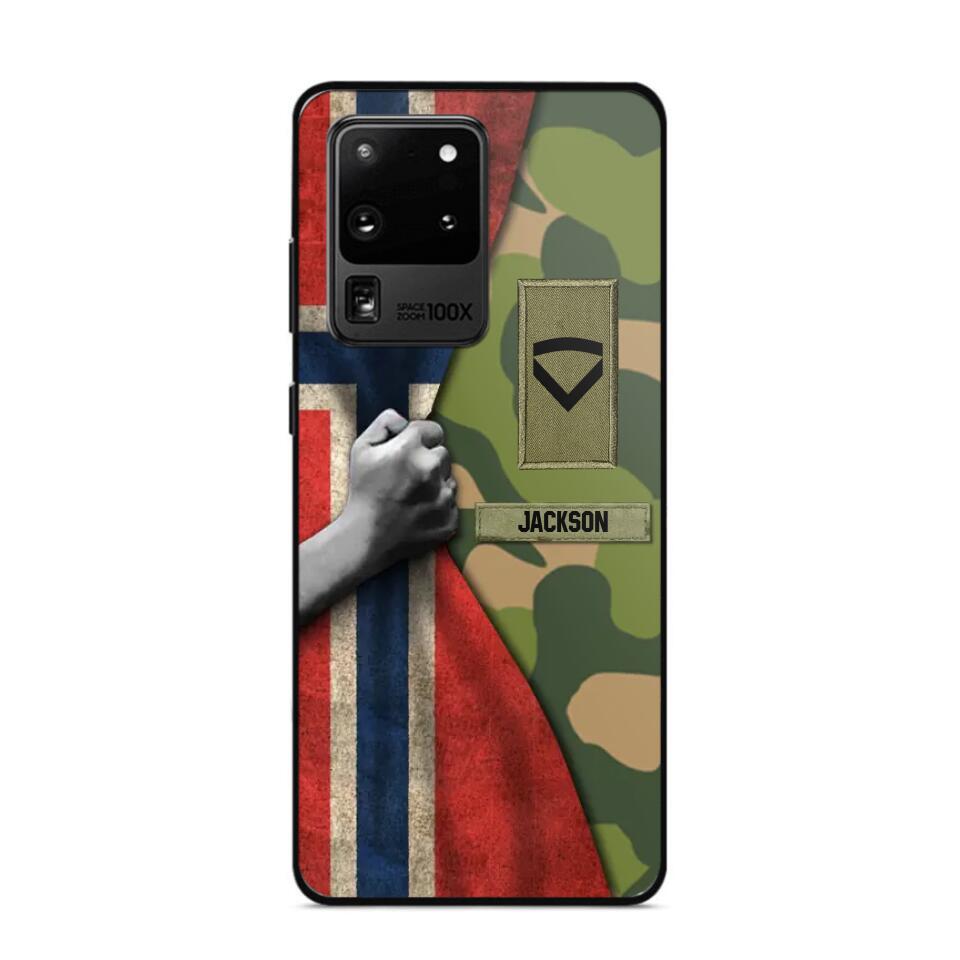 Personalized Norwegian Solider/Veteran Rank Camo Phonecase 3D Printed 22DEC-HY07