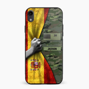 Personalized Spanish Solider/Veteran Rank Camo Phonecase 3D Printed 22DEC-HY07