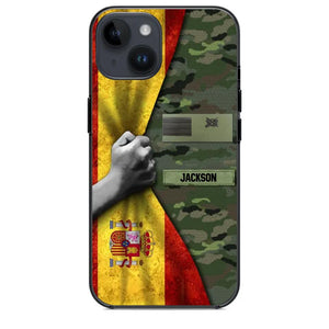 Personalized Spanish Solider/Veteran Rank Camo Phonecase 3D Printed 22DEC-HY07