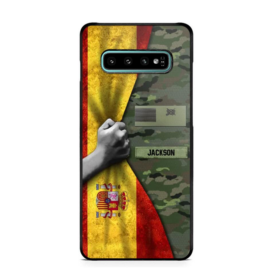 Personalized Spanish Solider/Veteran Rank Camo Phonecase 3D Printed 22DEC-HY07