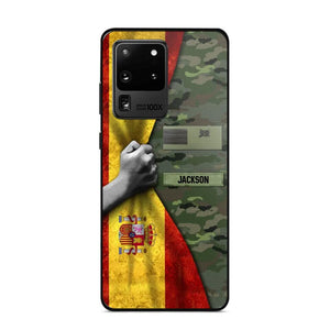 Personalized Spanish Solider/Veteran Rank Camo Phonecase 3D Printed 22DEC-HY07