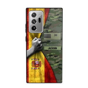 Personalized Spanish Solider/Veteran Rank Camo Phonecase 3D Printed 22DEC-HY07