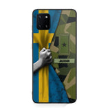 Personalized Sweden Solider/Veteran Rank Camo Phonecase 3D Printed 22DEC-HY07