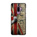 Personalized UK Solider/Veteran Rank Camo Phonecase 3D Printed 22DEC-HY07