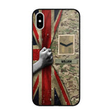 Personalized UK Solider/Veteran Rank Camo Phonecase 3D Printed 22DEC-HY07