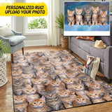 Personalized Your Cat Image Rug Or Pillow Printed QTDT0812