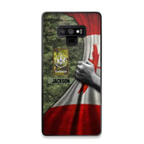 Personalized Canadian Solider/Veteran Rank Camo Flag Phonecase 3D Printed 22DEC-DT08