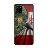 Personalized Canadian Solider/Veteran Rank Camo Flag Phonecase 3D Printed 22DEC-DT08