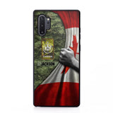 Personalized Canadian Solider/Veteran Rank Camo Flag Phonecase 3D Printed 22DEC-DT08