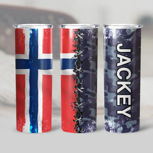 Personalized Norwegian Veteran/Soldier Tumbler 30Oz Printed 22DEC-HQ09