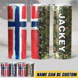 Personalized Norwegian Veteran/Soldier Tumbler 30Oz Printed 22DEC-HQ09