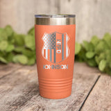 Personalized US Police With Name And Department Tumbler Printed QTDT1012