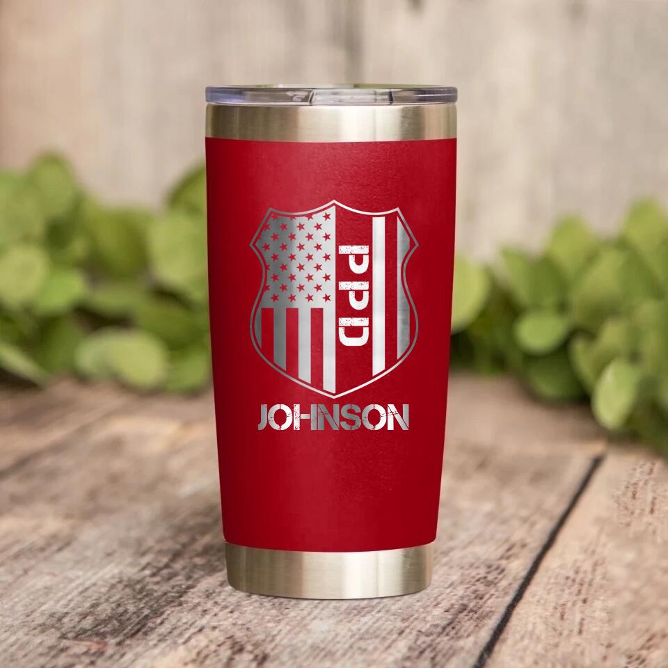 Personalized Philadelphia  Police With Name Laser Tumbler Printed QTDT1212