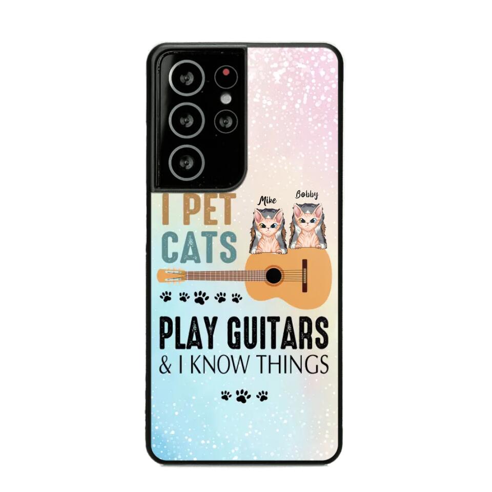 Personalized That's What I Do I Pet Cats And Play Guitars Phonecase 3D Printed PNHY1312