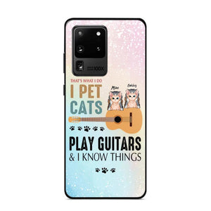 Personalized That's What I Do I Pet Cats And Play Guitars Phonecase 3D Printed PNHY1312