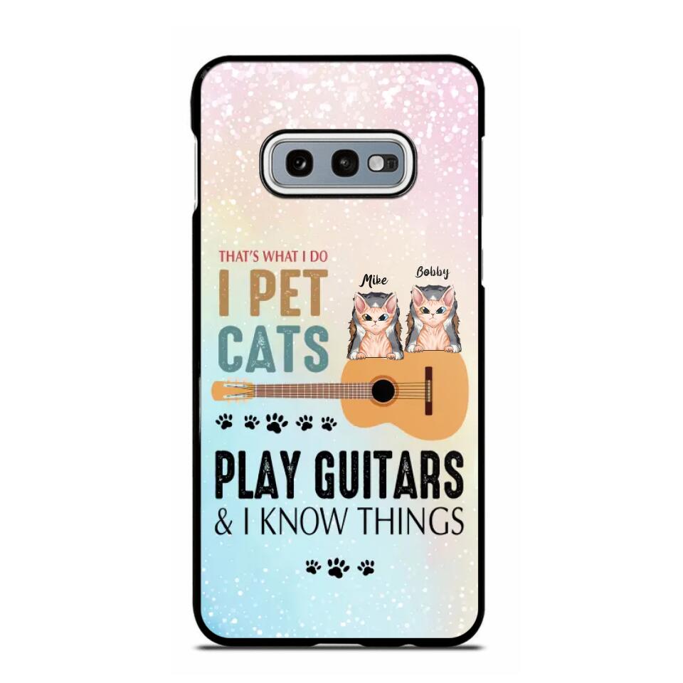 Personalized That's What I Do I Pet Cats And Play Guitars Phonecase 3D Printed PNHY1312