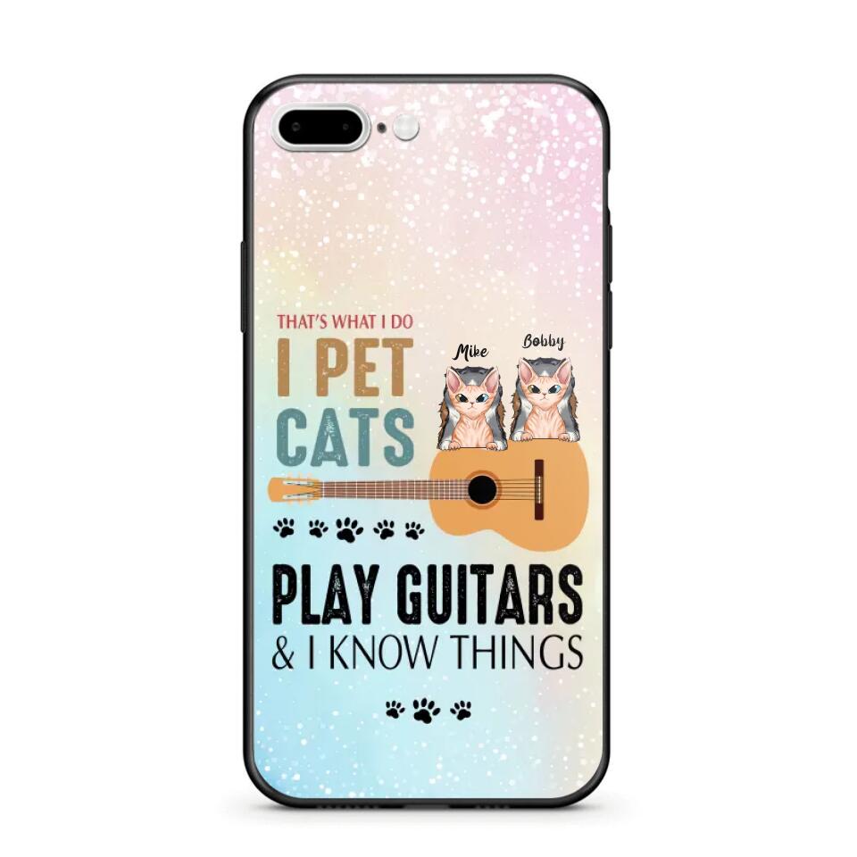 Personalized That's What I Do I Pet Cats And Play Guitars Phonecase 3D Printed PNHY1312