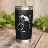 Personalized Nurse Tittle Laser Tumbler Printed QTHY1312