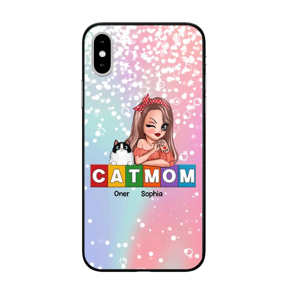 Personalized Cat Mom Phonecase 3D Printed PNHQ1512