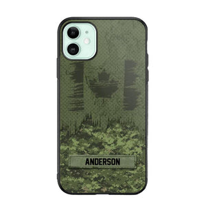 Personalized Canadian Soldier/Veteran Camo Phonecase 3D Printed 22DEC-DT15