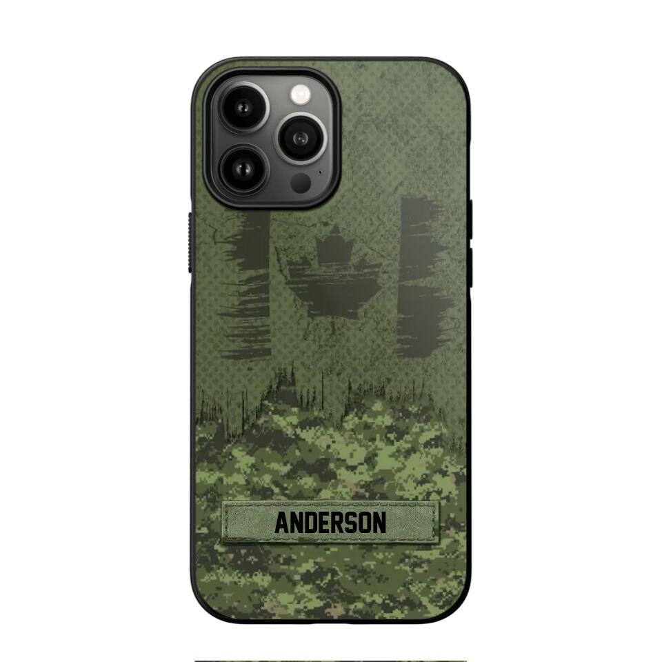 Personalized Canadian Soldier/Veteran Camo Phonecase 3D Printed 22DEC-DT15