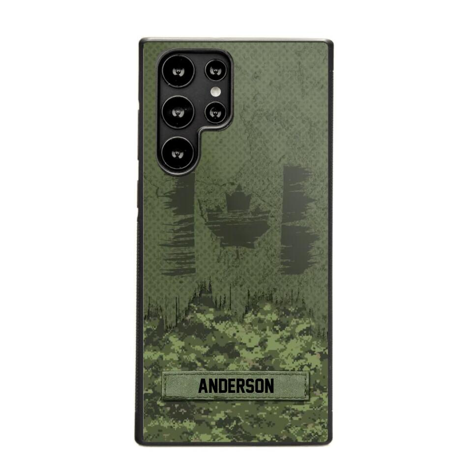 Personalized Canadian Soldier/Veteran Camo Phonecase 3D Printed 22DEC-DT15