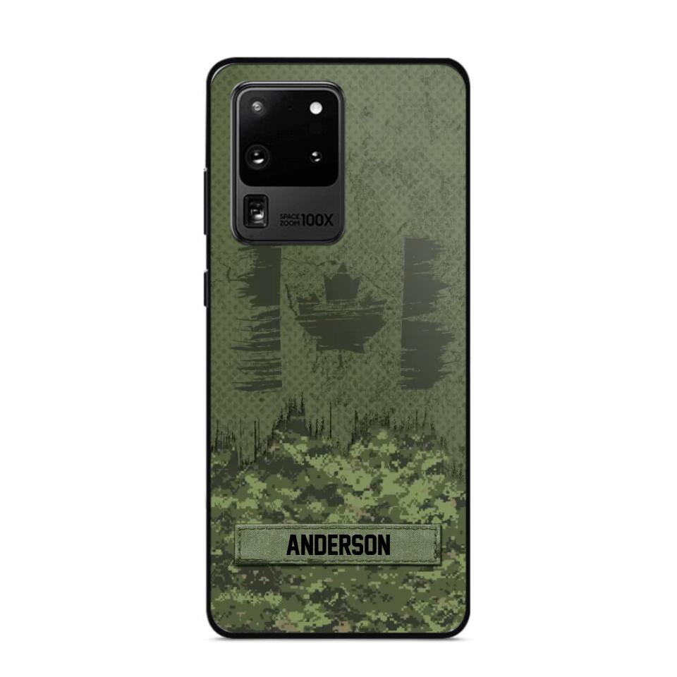 Personalized Canadian Soldier/Veteran Camo Phonecase 3D Printed 22DEC-DT15