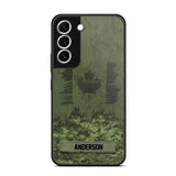 Personalized Canadian Soldier/Veteran Camo Phonecase 3D Printed 22DEC-DT15