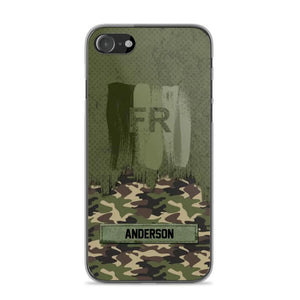 Personalized France Soldier/Veteran Camo Phonecase 3D Printed 22DEC-DT15